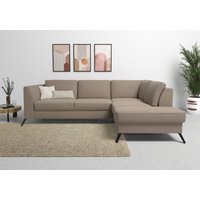 sit&more Ecksofa "Olsen L-Form", inklusive Sitztiefenverstellung, wahlweise mit Bettfunktion, 15cm hoch von Sit & More