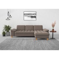 sit&more Ecksofa "Westham L-Form", mit Recamiere, mit oder ohne Bettfunktion, Bettkasten, Füße Eiche von Sit & More