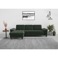 sit&more Ecksofa "Westham L-Form", Recamiere, mit oder ohne Bettfunktion, Bettkasten, Füße wengefarben von Sit & More