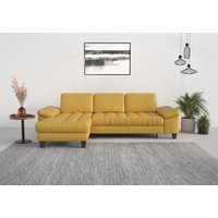 sit&more Ecksofa "Westham L-Form", Recamiere, mit oder ohne Bettfunktion, Bettkasten, Füße wengefarben von Sit & More