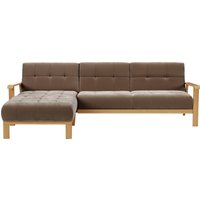 sit&more Ecksofa "Billund L-Form" Armlehnen aus eichefarbigem Buchenholz, verschiedene Bezüge und Farben sit&more Ecksofa "Billund L-Form" Armlehnen aus eichefarbigem Buchenholz, verschiedene Bezüge und Farben von Sit & More