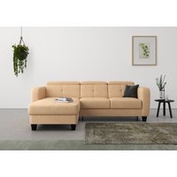 sit&more Ecksofa "Belluci L-Form", inklusive Federkern, wahlweise mit Bettfunktion und Bettkasten von Sit & More