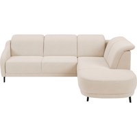 sit&more Ecksofa "Blues L-Form" wahlweise mit Klapptisch und USB von Sit & More