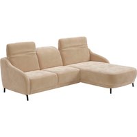 sit&more Ecksofa "Blues L-Form" wahlweise mit Klapptisch und USB von Sit & More