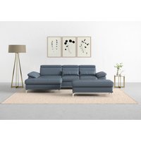 sit&more Ecksofa "Cabrio L-Form, mit Sitztiefenverstellung, Arm- und Kopfteilverstellung", 2 Nierenkissen, Federkern, optional Bettfunktion und Stauraum von Sit & More