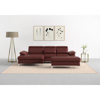 sit&more Ecksofa "Cabrio L-Form, mit Sitztiefenverstellung, Arm- und Kopfteilverstellung", 2 Nierenkissen, Federkern, optional Bettfunktion und Stauraum von Sit & More