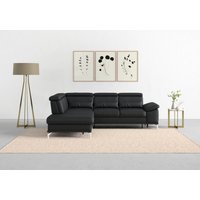 sit&more Ecksofa "Cabrio L-Form, mit Sitztiefenverstellung, Arm- und Kopfteilverstellung", 3 Nierenkissen, Federkern, optional Bettfunktion und Stauraum von Sit & More