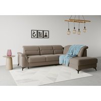sit&more Ecksofa "Sinatra L-Form", mit Ottomane, optional mit Kopfteilverstellung und Armteilfunktion von Sit & More