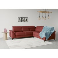 sit&more Ecksofa "Sinatra L-Form" optinal mit Kopfteilverstellung und Armteilfunktion, Metallfüße von Sit & More