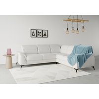sit&more Ecksofa "Sinatra L-Form" optinal mit Kopfteilverstellung und Armteilfunktion, Metallfüße von Sit & More