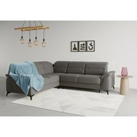 sit&more Ecksofa "Sinatra L-Form" optinal mit Kopfteilverstellung und Armteilfunktion, Metallfüße sit&more Ecksofa "Sinatra L-Form" optinal mit Kopfteilverstellung und Armteilfunktion, Metallfüße von Sit & More