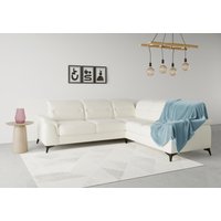 sit&more Ecksofa "Sinatra L-Form" optinal mit Kopfteilverstellung und Armteilfunktion, Metallfüße von Sit & More