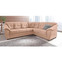 sit&more Ecksofa "Savona L-Form", wahlweise mit Bettfunktion, inklusive Federkern, frei im Raum stellbar von Sit & More