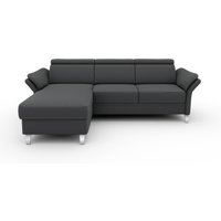 sit&more Ecksofa "Vincenzo L-Form" inklusive Kopfteilverstellung, wahlweise mit Bettfunktion, Bettkasten von Sit & More
