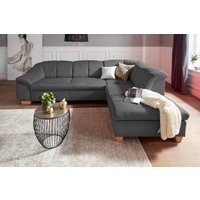 sit&more Ecksofa "Santo L-Form", mit Federkern, wahlweise mit Bettfunktion und Stauraum von Sit & More