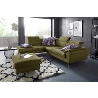 sit&more Ecksofa "Percy L-Form", 12 cm Fußhöhe, Sitztiefenverstellung, wahlweise in 2 Fußfarben von Sit & More