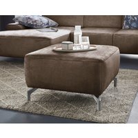 sit&more Hocker "Gizeh", Fußhöhe 12 cm, wahlweise in 2 unterschiedlichen Fußfarben von Sit & More