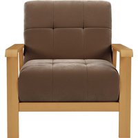 sit&more Sessel "Billund", Armlehnen aus eichefarbigem Buchenholz, verschiedene Bezüge und Farben von Sit & More