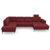 sit&more Wohnlandschaft "Bendigo U-Form" inklusive Sitztiefenverstellung, Bodenfreiheit 15 cm, in 2 Fußfarben von Sit & More