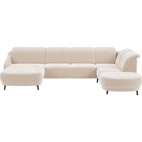 sit&more Wohnlandschaft "Blues U-Form" inkl. Kopfteilverstellung, wahlweise mit Klapptisch und USB von Sit & More