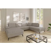 sit&more Wohnlandschaft "Morris Jubi U-Form, B: 300 cm" mit Armteilfunktion & 1 Zierkissen, optional Bettfunktion von Sit & More