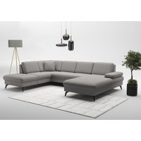 sit&more Wohnlandschaft "Morris Jubi U-Form, B: 300 cm" mit Armteilfunktion & 1 Zierkissen, optional Bettfunktion von Sit & More