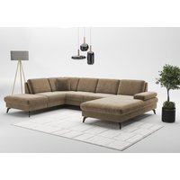 sit&more Wohnlandschaft "Morris Jubi U-Form, B: 300 cm" mit Armteilfunktion & 1 Zierkissen, optional Bettfunktion von Sit & More