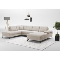 sit&more Wohnlandschaft "Morris Jubi U-Form", inkl. Armteilfunktion und 1 Zierkissen, wahlweise mit Bettfunktion von Sit & More