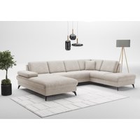 sit&more Wohnlandschaft "Morris Jubi U-Form", inkl. Armteilfunktion und 1 Zierkissen, wahlweise mit Bettfunktion von Sit & More