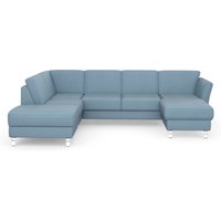 sit&more Wohnlandschaft "Visby U-Form", Wahlweise mit Bettfunktion und Stauraum, frei im Raum stellbar von Sit & More