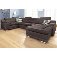 sit&more Wohnlandschaft "Top Andiamo U-Form" mit Kopfteilverstellung, wahlweise mit Bettfunktion sit&more Wohnlandschaft "Top Andiamo U-Form" mit Kopfteilverstellung, wahlweise mit Bettfunktion von Sit & More