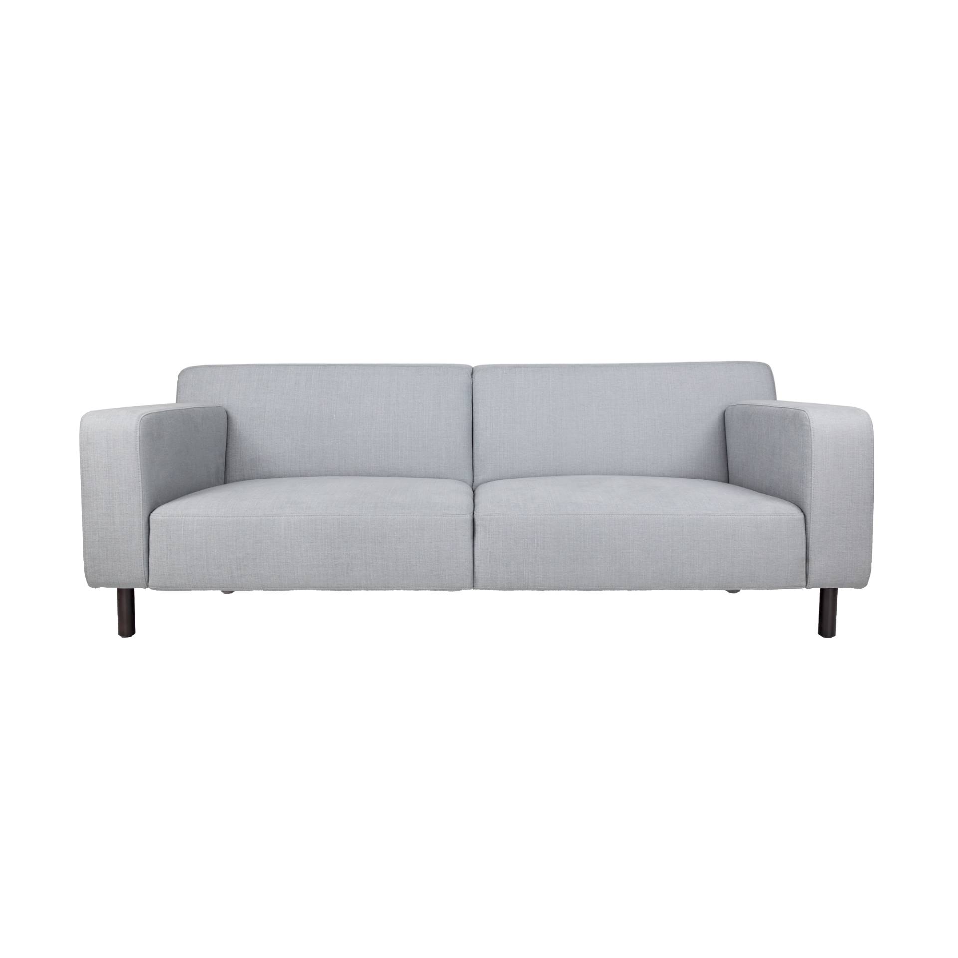 Sitzfeldt - Sky Sofa 2-Sitzer - hellgrau/Stoff Vento/LxBxH 204x93x73cm/Sitztiefe 62cm/Gestell pulverbeschichtet von Sitzfeldt