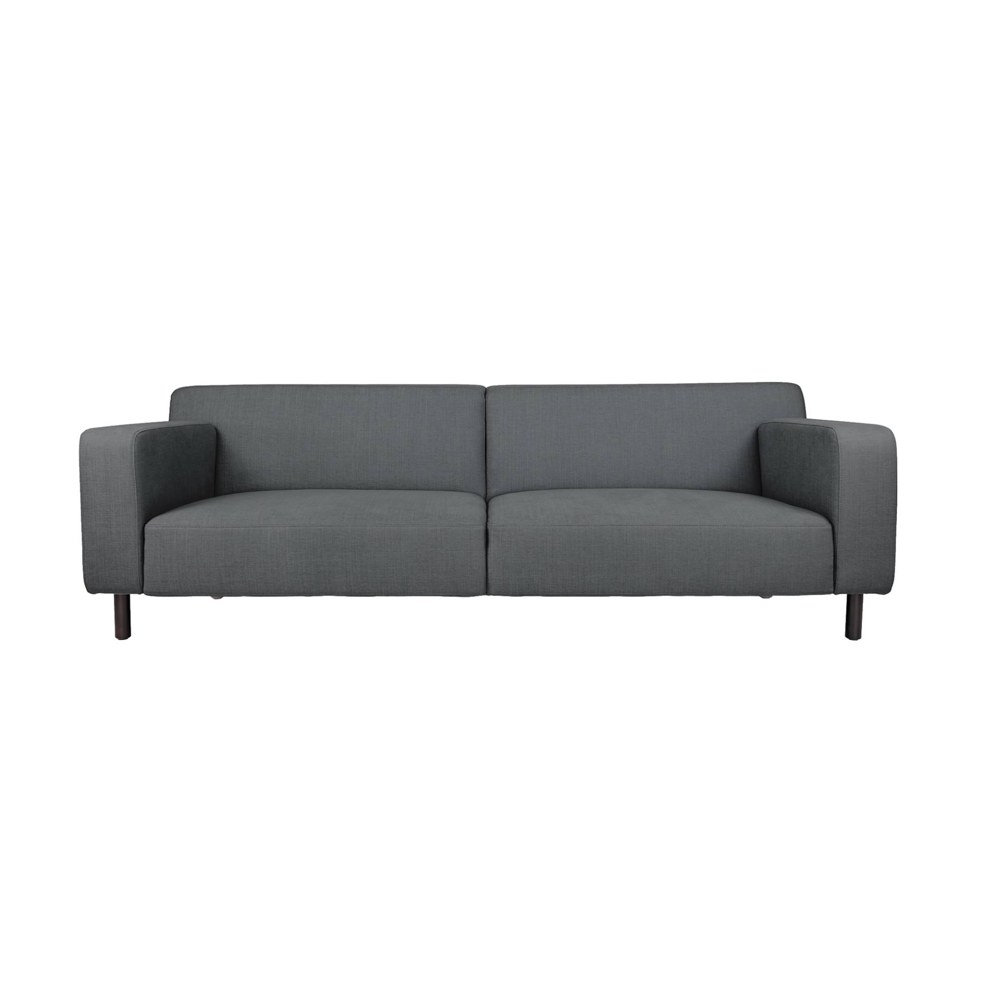 Sitzfeldt - Sky Sofa 3-Sitzer - anthrazit/Stoff Vento/LxBxH 224x93x73cm/Sitztiefe 62cm/Gestell pulverbeschichtet von Sitzfeldt