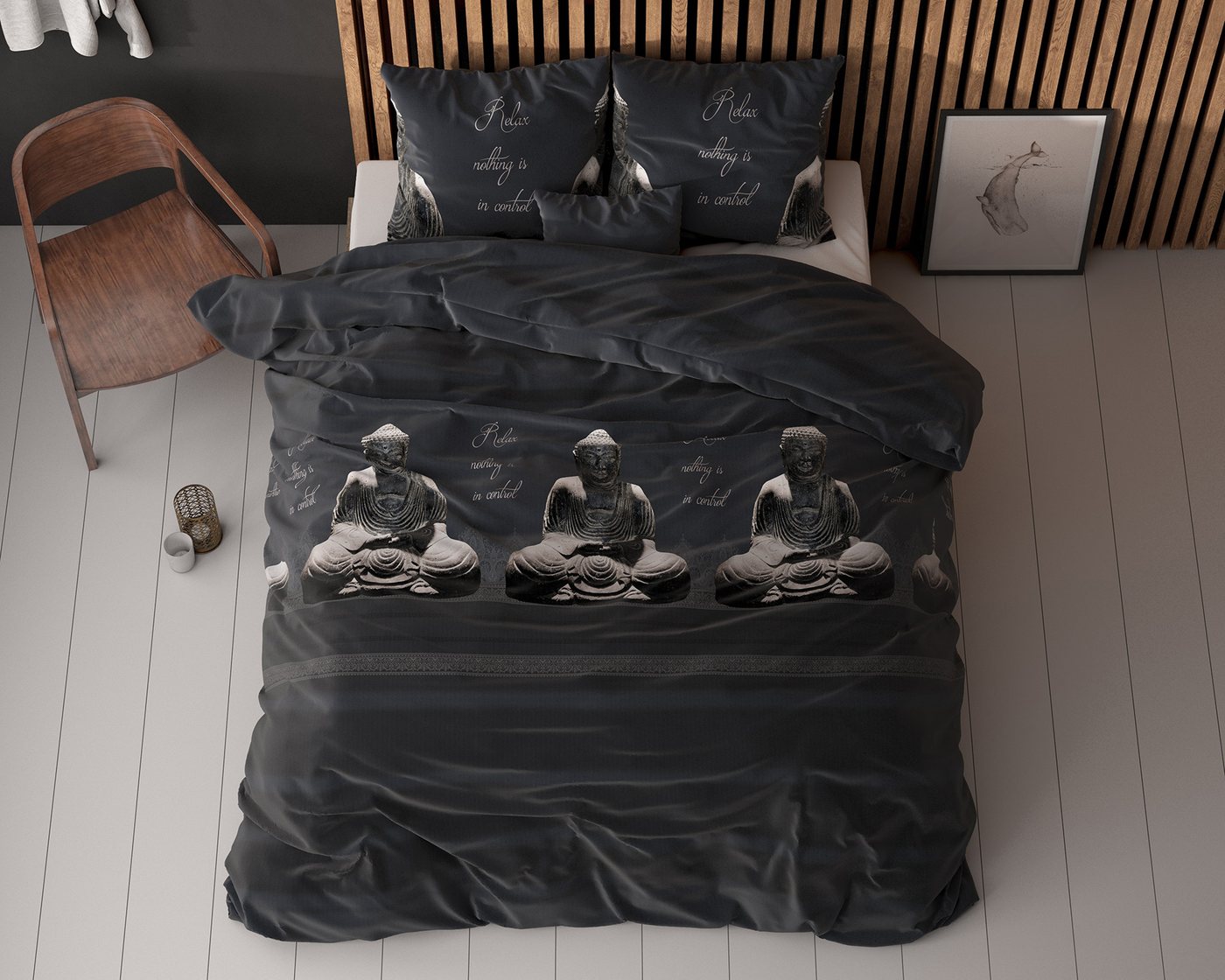 Bettwäsche Buddha Elegance Bettbezug mit Kissenbezug, Sitheim-Europe, 3 teilig, Superweicher von Sitheim-Europe