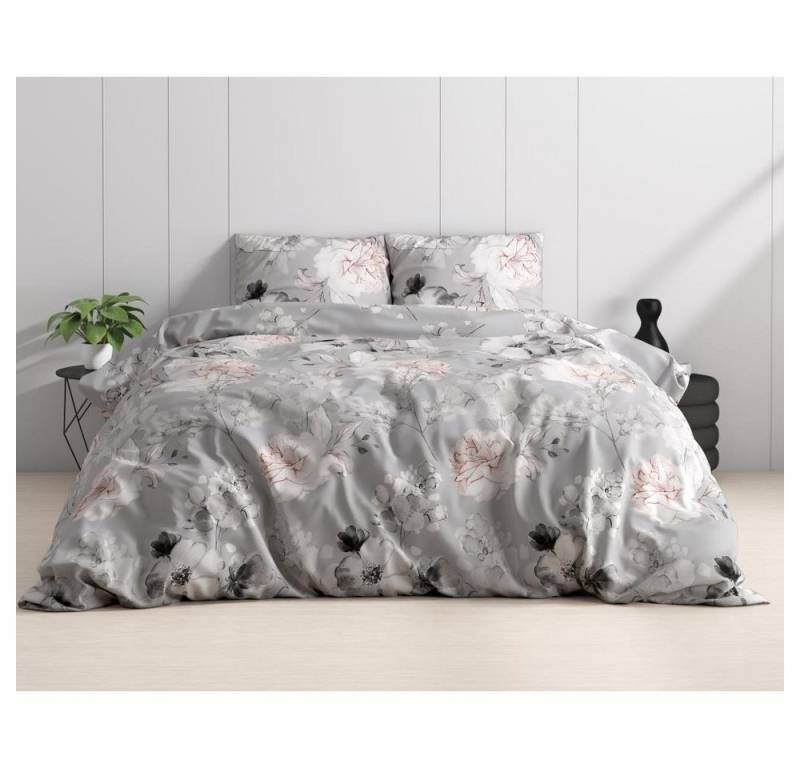 Sitheim-Europe Bettwäsche SORAYA, Bettbezug +Kissenbezüge-Baumwollsatin, Baumwollsatin, 3 teilig, Weich, geschmeidig und wärmeregulierend von Sitheim-Europe