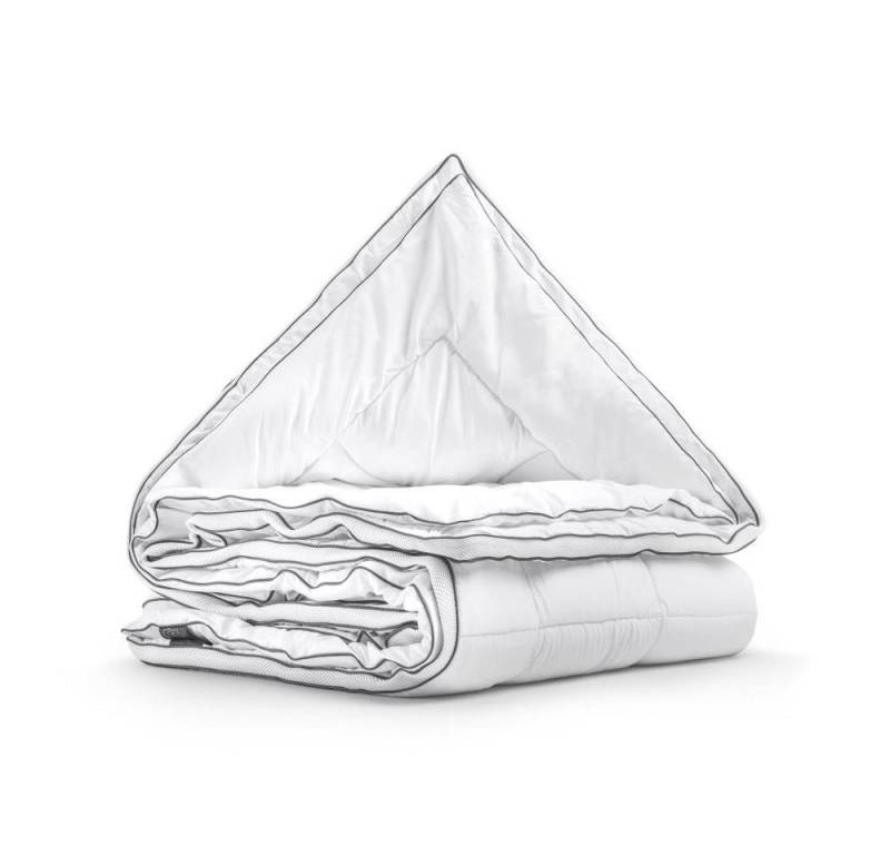 Sitheim-Europe Kunstfaserbettdecke 3D AIR MICRO TOUCH 4-JAHRESZEITEN BETTDECKE WEIS, Füllung: 100 % Polyester-Hohlfaser, Bezug: Mikrofaser, Geeignet für alle Jahreszeiten von Sitheim-Europe