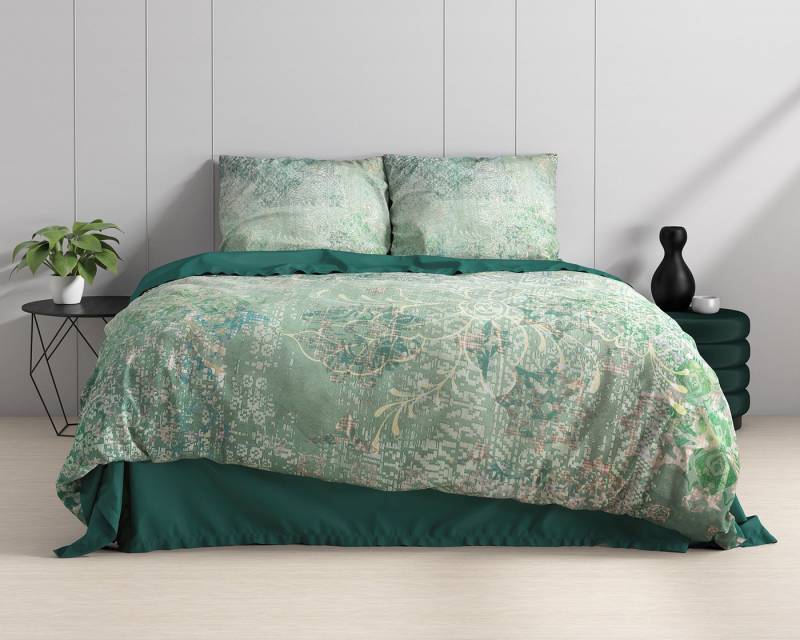 Sitheim-Europe Bettwäsche Bettwäsche Dakar Grün Bettbezug mit Kissenbezug, 3 teilig von Sitheim-Europe