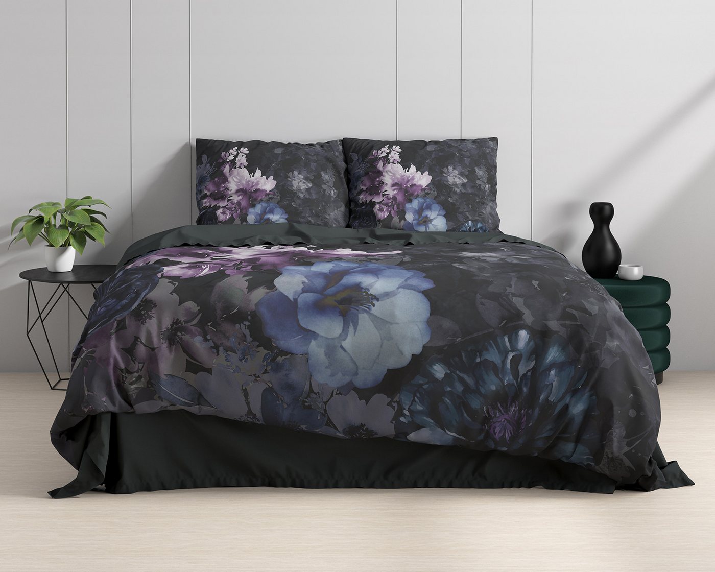 Sitheim-Europe Bettwäsche Bettwäsche Delora Schwarz Bettbezug mit Kissenbezug, 2 teilig Sitheim-Europe Bettwäsche Bettwäsche Delora Schwarz Bettbezug mit Kissenbezug, 2 teilig von Sitheim-Europe