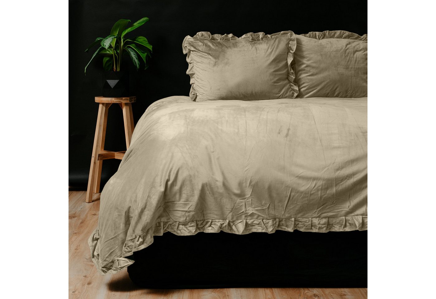 Sitheim-Europe Bettwäsche Bettwäsche Samt Rüschen Bettbezug & Kissenbezüge, 3 teilig Sitheim-Europe Bettwäsche Bettwäsche Samt Rüschen Bettbezug & Kissenbezüge, 3 teilig von Sitheim-Europe