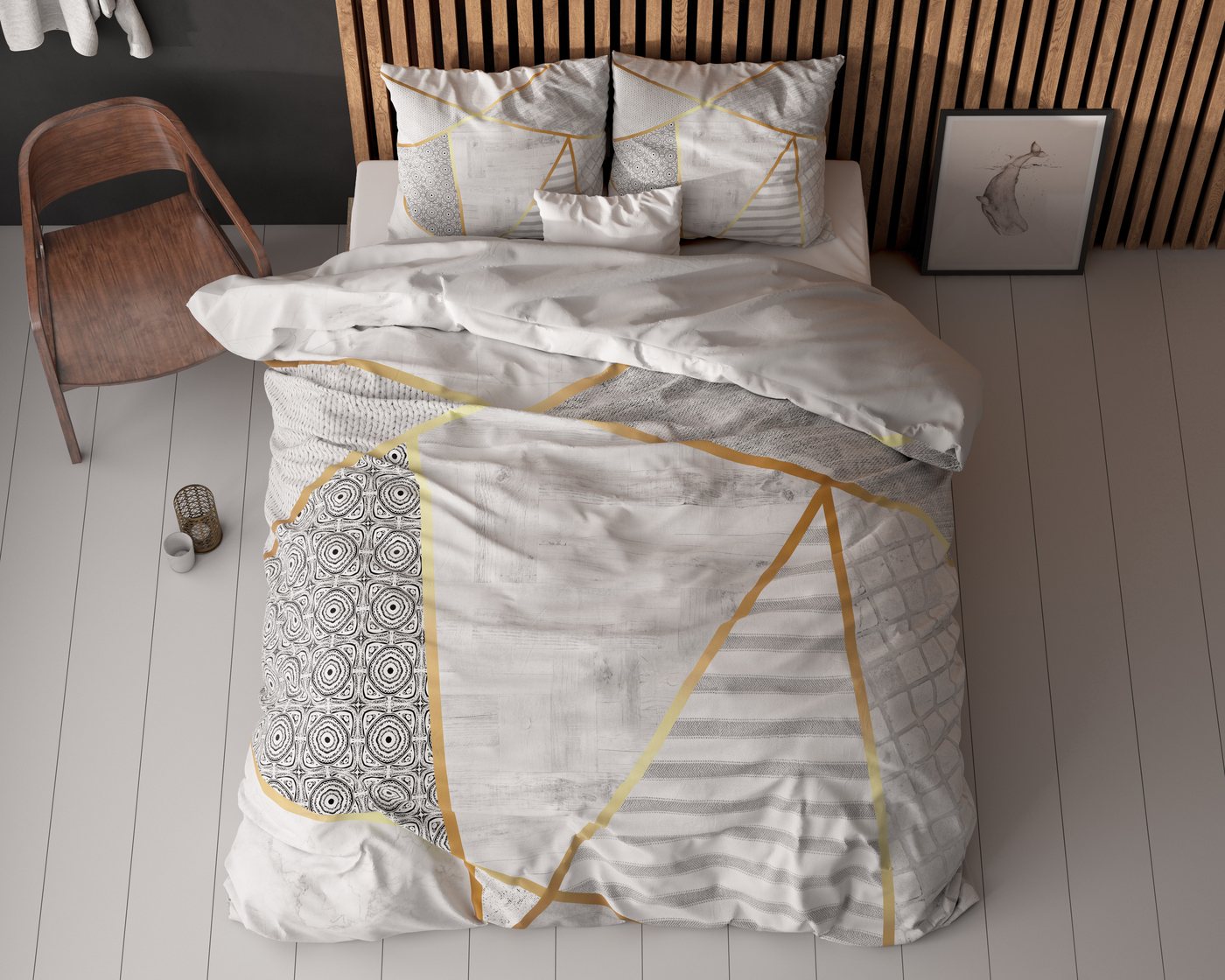 Sitheim-Europe Bettwäsche Bettwäsche-Set Grafik Weiß, 3 teilig Sitheim-Europe Bettwäsche Bettwäsche-Set Grafik Weiß, 3 teilig von Sitheim-Europe