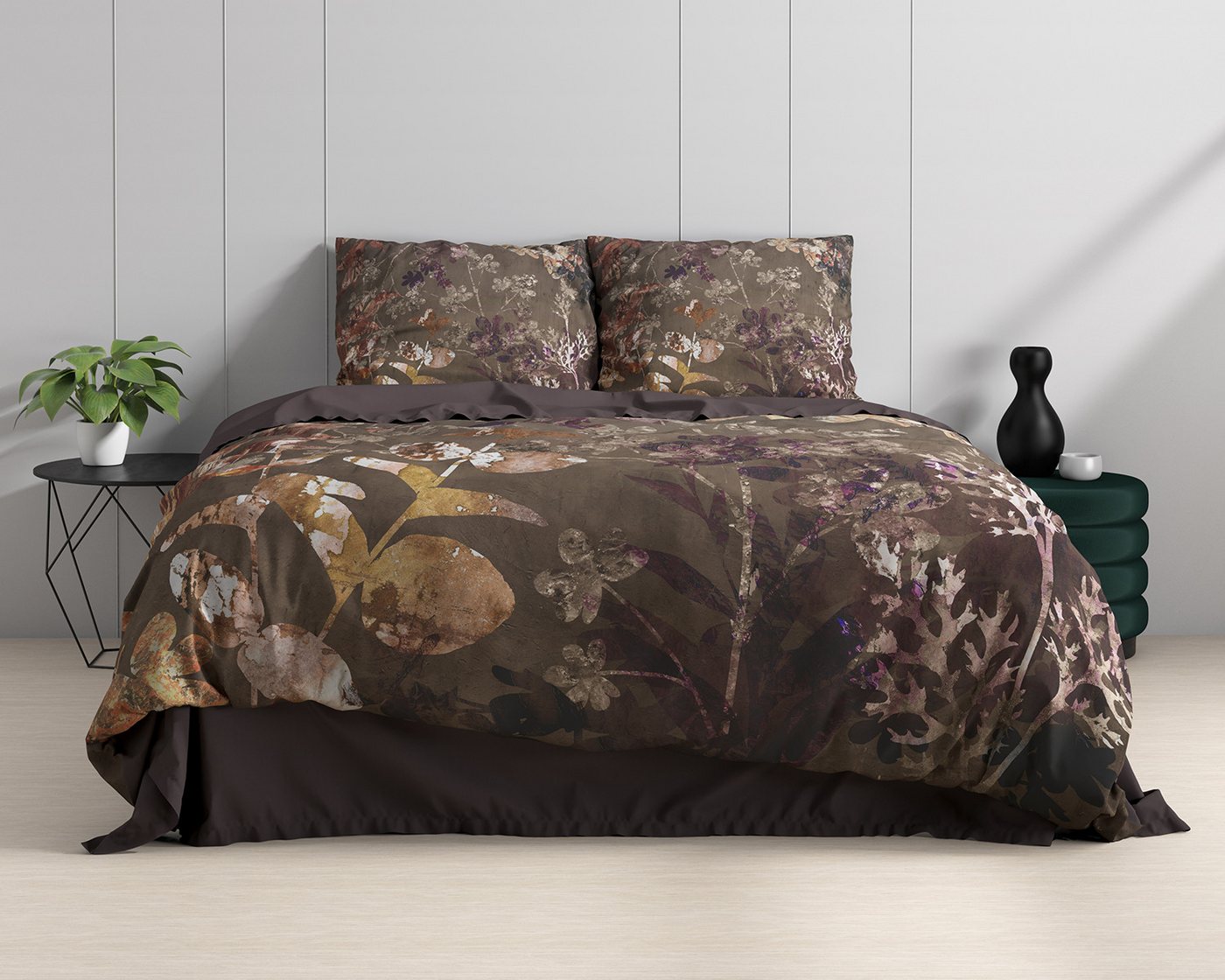 Sitheim-Europe Bettwäsche Bettwäsche Vivian Grün Bettbezug mit Kissenbezug, 2 teilig Sitheim-Europe Bettwäsche Bettwäsche Vivian Grün Bettbezug mit Kissenbezug, 2 teilig von Sitheim-Europe