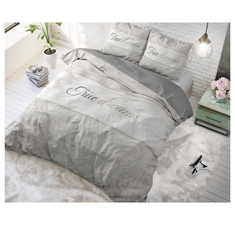 Sitheim-Europe Bettwäsche TRUE DREAMS 2 GRAU- Bettbezug & Kissenbezüge, Baumwolle, 3 teilig, Weich, geschmeidig und wärmeregulierend Sitheim-Europe Bettwäsche TRUE DREAMS 2 GRAU- Bettbezug & Kissenbezüge, Baumwolle, 3 teilig, Weich, geschmeidig und wärmeregulierend von Sitheim-Europe
