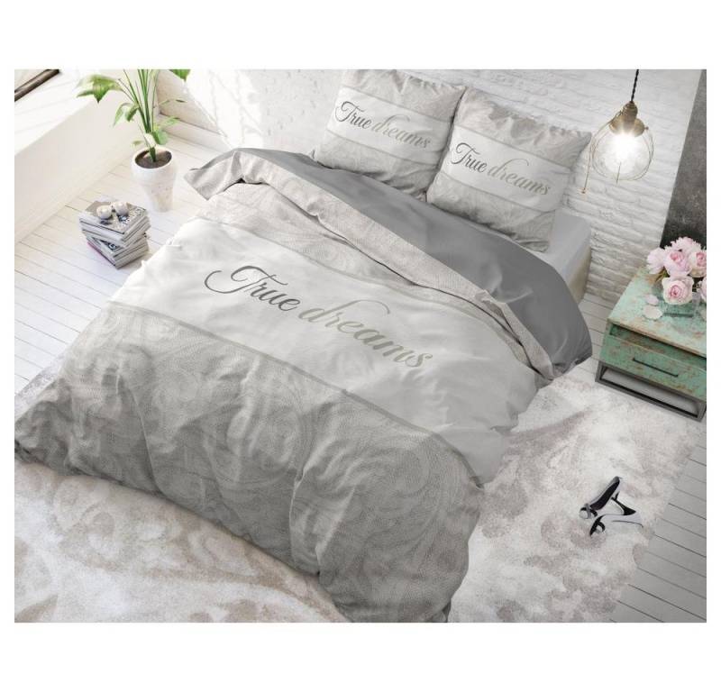 Sitheim-Europe Bettwäsche TRUE DREAMS 2 GRAU- Bettbezug & Kissenbezüge, Baumwolle, 3 teilig, Weich, geschmeidig und wärmeregulierend Sitheim-Europe Bettwäsche TRUE DREAMS 2 GRAU- Bettbezug & Kissenbezüge, Baumwolle, 3 teilig, Weich, geschmeidig und wärmeregulierend von Sitheim-Europe