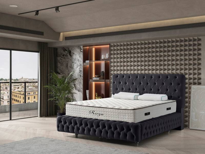Sitheim-Europe Boxspringbett Boxspringbett Design CHESTER Bett ohne Matratze von Sitheim-Europe