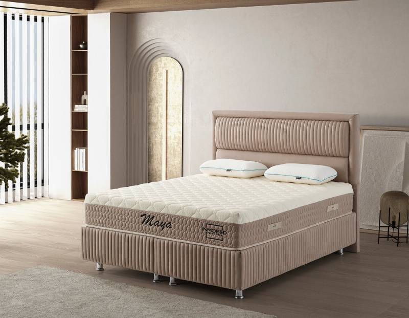 Sitheim-Europe Boxspringbett Boxspringbett Design Maya Bett inkl Matratze von Sitheim-Europe