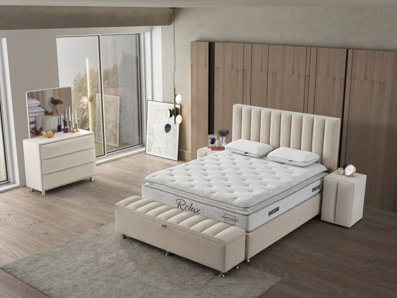 Sitheim-Europe Boxspringbett Boxspringbett Design RELAX Bett inkl Matratze von Sitheim-Europe