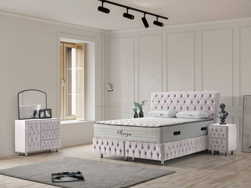 Sitheim-Europe Boxspringbett Boxspringbett Design Saphira Bett ohne Matratze von Sitheim-Europe