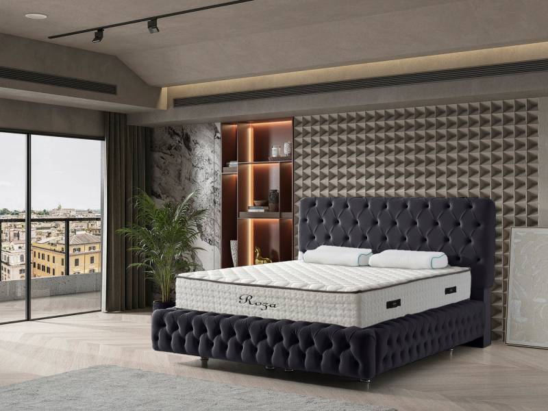 Sitheim-Europe Boxspringbett Design CHESTER Bett inkl Matratze von Sitheim-Europe