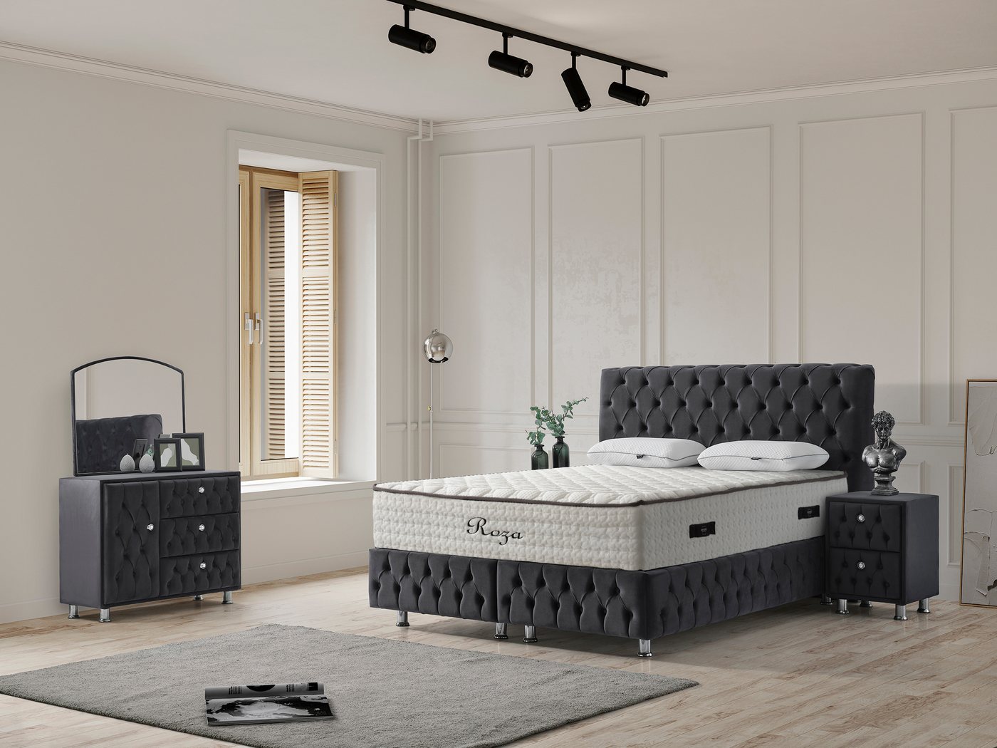 Sitheim-Europe Boxspringbett Design Saphira Bett inkl Matratze von Sitheim-Europe