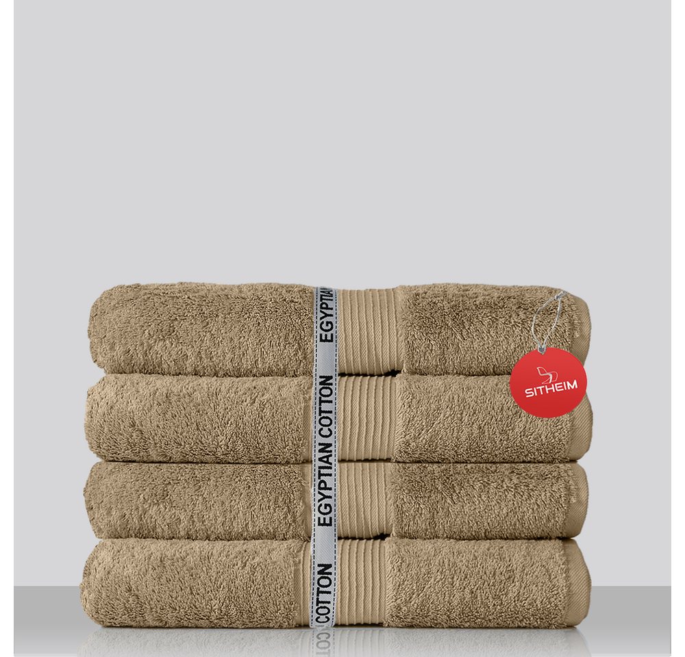Sitheim-Europe Handtuch Set GIZA LINE II Handtücher aus 100% Baumwolle (Spar-Set, 4-tlg), ägyptische Baumwolle, (Spar -set, 4-tlg), 100% Baumwolle, kuschelweich, langlebig von Sitheim-Europe